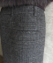 WOOL CHECK LONG SKIRT