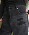 DISTRESSED CUTOUT DENIM